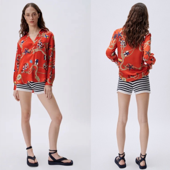 NEW ZARA PRINT SHIRT - Picture 3 of 3